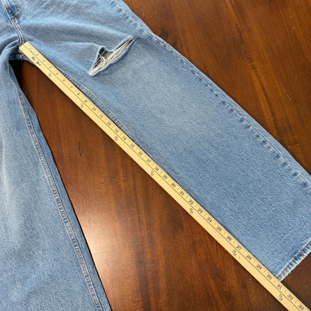 Abercrombie & Fitch Womens 90s Relaxed Jean High Rise Size 4R Curve Love Baggy - Picture 9 of 9
